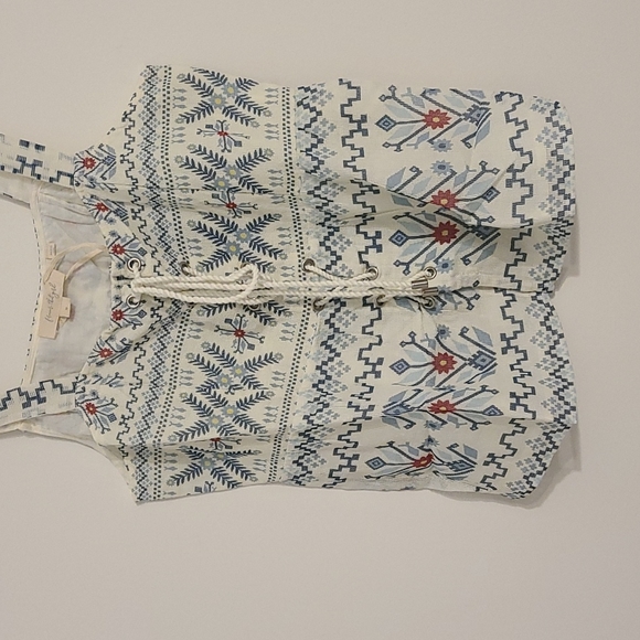 Anthropologie Lace-up Peplum Tank - Picture 7 of 8